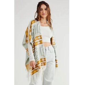 Free People Diamondback Cozy Kimono in Ivory